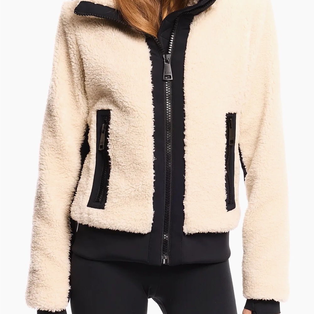 Love Tree Cream and Black Teddy Jacket